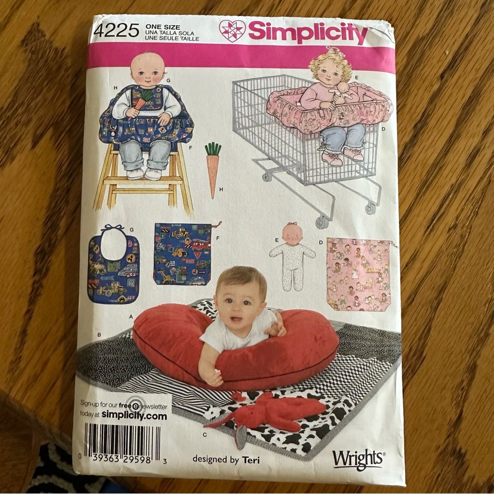 Simplicity 4225 Baby Accessories Pattern